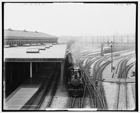 Switch yards, Union Station, Washington, D.C., between 1906 and 1910. Creator: Unknown.