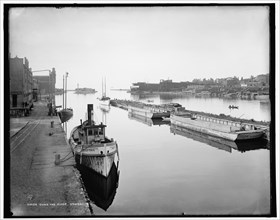 Down the river, Oswego, N.Y., between 1890 and 1901. Creator: Unknown.