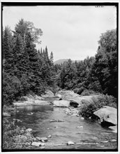 Mt. Monroe from the Ammonoosuc, Mount Pleasant Farm, White Mountains, between 1890 and 1901. Creator: Unknown.