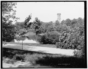 Along the River Way, Longwood, between 1900 and 1901. Creator: Unknown.