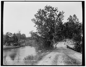 Racine, Wis., Root River rapids, Riverside Road, between 1880 and 1899. Creator: Unknown.
