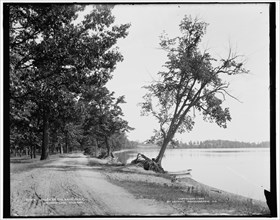 South on the lake road, Orchard Lake, Michigan, c1900. Creator: Unknown.