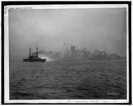New York from the bay, c.between 1910 and 1920. Creator: Unknown.