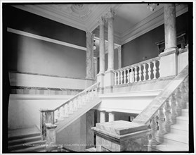 South stairway, second floor, Wayne County Building,Detroit, (1902?). Creator: Unknown.
