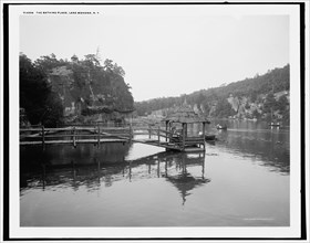 The Bathing place, Lake Mohonk, N.Y., c1902. Creator: Unknown.