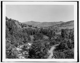 Mill River Valley from the bridge, Green Mtns., Vt., between 1900 and 1906. Creator: Unknown.