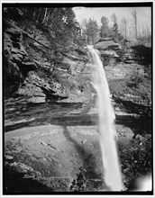 The Upper fall, Kaaterskill Falls, Catskill Mountains, N.Y., (1902?). Creator: Unknown.