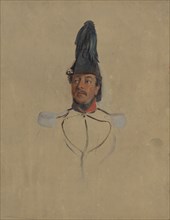 Portrait study of Captain T.S. Nabal, 1819-1860.  Creator: Nicolaas Pieneman.