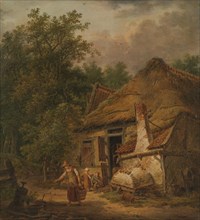 Farmhouse near Helvoirt, 1814-1816. Creator: Pieter Barbiers.