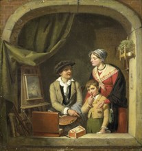 'Becoming a Painter', 1825-1827.  Creator: Jean-Baptiste Van Eycken.