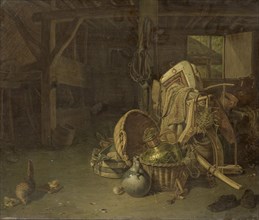 Still Life in a Stable, 1824. Creator: Franciscus Cornelis Knoll.