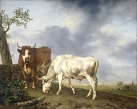 Oxen in the Meadow, 1806. Creator: Jan Kobell II.