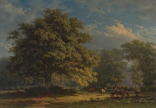 View in the Bentheim Forest, 1870. Creator: George Andries Roth.