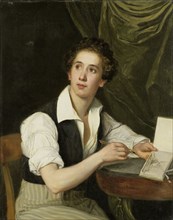 Self-Portrait, 1824-1826. Creator: Charles Louis Saligo.