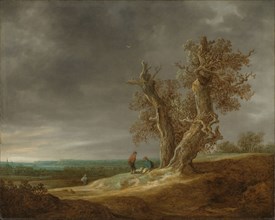 Landscape with Two Oaks, 1641. Creator: Jan van Goyen.