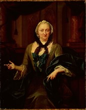 Portrait of Margaretha Trip, Wife of Hendrik van de Poll, 1754. Creator: Jan Maurits Quinkhard.