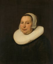 Maria Pietersdr de Leest (d. 1652), Wife of Samuel van Lansbergen, 1646. Creator: Bartholomeus van der Helst.