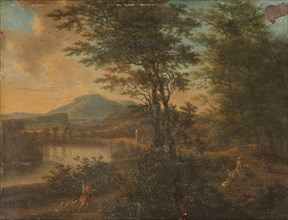 Italian Landscape at Sunset, 1660-1692. Creator: Willem de Heusch.