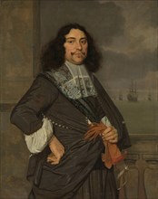 Jan van Nes (1631-80), Vice admiral of Holland and West-Friesland, 1666. Creator: Ludolf de Jongh.