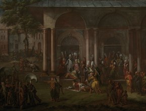 The Murder of Patrona Halil and his Fellow Rebels, c.1730-c.1737. Creator: Jean Baptiste Vanmour.