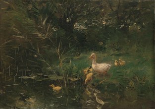 Ducklings, c.1880-c.1907.  Creator: Willem Maris.