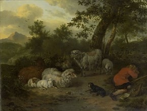 The Sleeping Shepherd, 1678. Creator: Jan van der Meer.