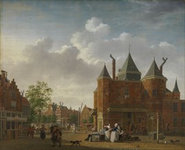 The Sint-Antoniuswaag in Amsterdam, c.1780-c.1790. Creator: Isaak Ouwater.