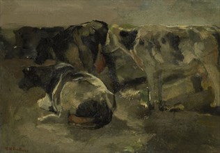 Four Cows, c.1880-c.1923. Creator: George Hendrik Breitner.