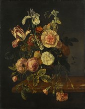 Still Life with Flowers, 1670-1727. Creator: Jacob van Walscapelle.