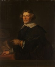 Portrait of Pieter Corneliszoon Hooft, Bailiff of Muiden, Historian and Poet, 1630-1700. Creator: Joachim von Sandrart I.