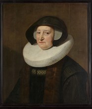 Portrait of Maria Petitpas (?-1640), 1637. Creator: Workshop of Michiel Jansz van Mierevelt.