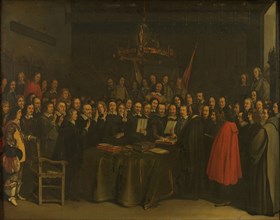 Ratification of the Peace of Münster between Spain and the Dutch Republic in the Town...15 May 1648. Creator: Unknown.