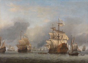 The Capture of the Royal Prince, c.1670. Creator: Willem van de Velde the Younger.