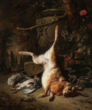 Still Life with a Hare and other Game, 1697. Creator: Jan Weenix.