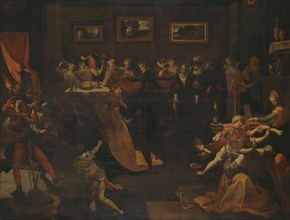 Night Banquet and Masquerade, 1580-1630. Creator: Joos van Winghe.