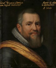 Portrait of Willem Lodewijk (1560-1620), Count of Nassau, Nicknamed in Frisian..., 1609. Creator: Workshop of Michiel Jansz van Mierevelt.