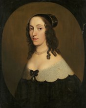 Portrait of Louise Christina (1606-69), Countess of Solms-Braunfels, in or after c.1650. Creator: Workshop of Gerard van Honthorst.
