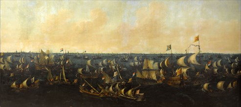 The Battle of the Zuider Zee, 6 October 1573, 1621. Creator: Abraham de Verwer.