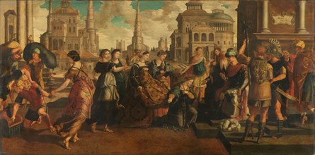 Solomon and the Queen of Sheba, c.1540-c.1545. Creator: Circle of Jan van Scorel.