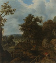 Swedish Landscape with a Water Mill, 1655. Creator: Allart van Everdingen.