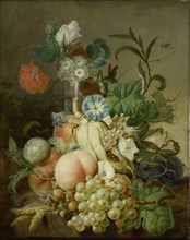 Still Life with Flowers and Fruit, 1800-1808. Creator: Jan Evert Morel.