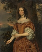 Maria de Witte Françoisdr (b 1616). Wife of Johan van Beaumont, 1661. Creator: Jan Mytens.