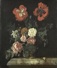 Still Life with Flowers, 1667. Creator: Nicolaes Lachtropius.