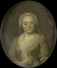 Portrait of Margaretha van Leuvenigh, Wife of Bernardus de Bosch, 1743. Creator: Jan Maurits Quinkhard.