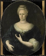 Portrait of Elisabeth van Oosten (1660-1714). Wife of Abraham van Riebeeck, c.1700. Creator: Unknown.