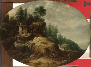 Watermill by a Wooded Outcrop, 1633. Creator: Gillis Peeters.