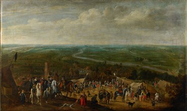 Prince Frederik Hendrik at the Siege of 's-Hertogenbosch, 1629, c.1631. Creator: Pauwels van Hillegaert I.
