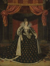 Portrait of Marie de Médicis (1575-1642), Queen of France, in Robes of State, c.1610. Creator: Frans Pourbus the Younger.