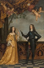 Portrait of Willem II (1626-1650), Prince of Orange, and his Wife Mary Stuart (1631-1660), 1647. Creator: Gerrit van Honthorst.
