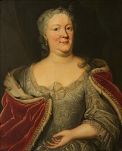 Portrait of Maria Louisa van Hessen-Kassel, called Maaike-Meu, c.1720-c.1756. Creator: Johann Philipp Behr.